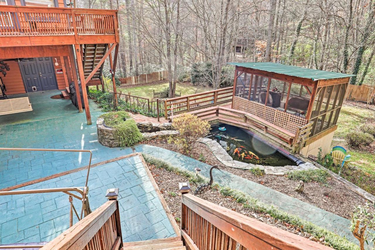 Asheville Mountain Getaway With Patio And Koi Pond! Ngoại thất bức ảnh