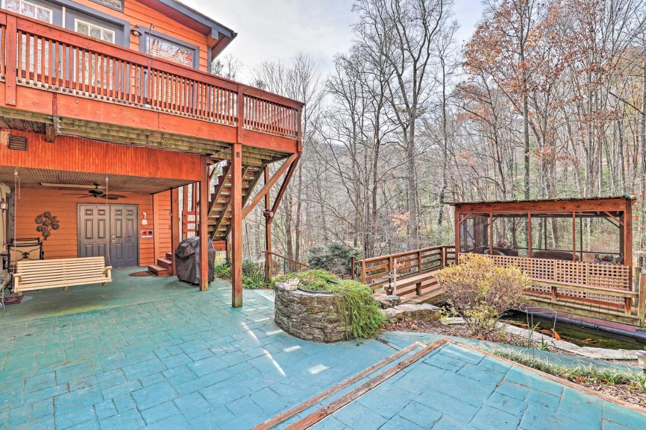 Asheville Mountain Getaway With Patio And Koi Pond! Ngoại thất bức ảnh