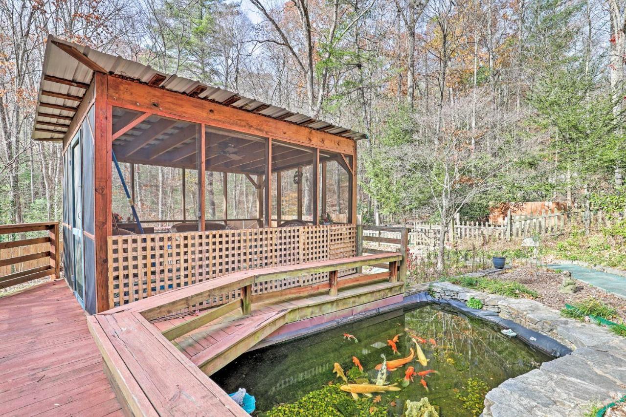 Asheville Mountain Getaway With Patio And Koi Pond! Ngoại thất bức ảnh